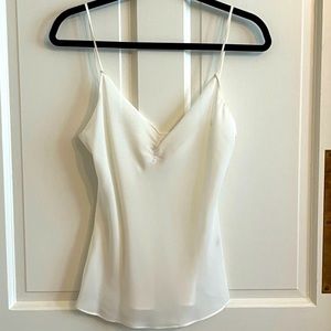 MILLY silk camisole size 8, color candlelight